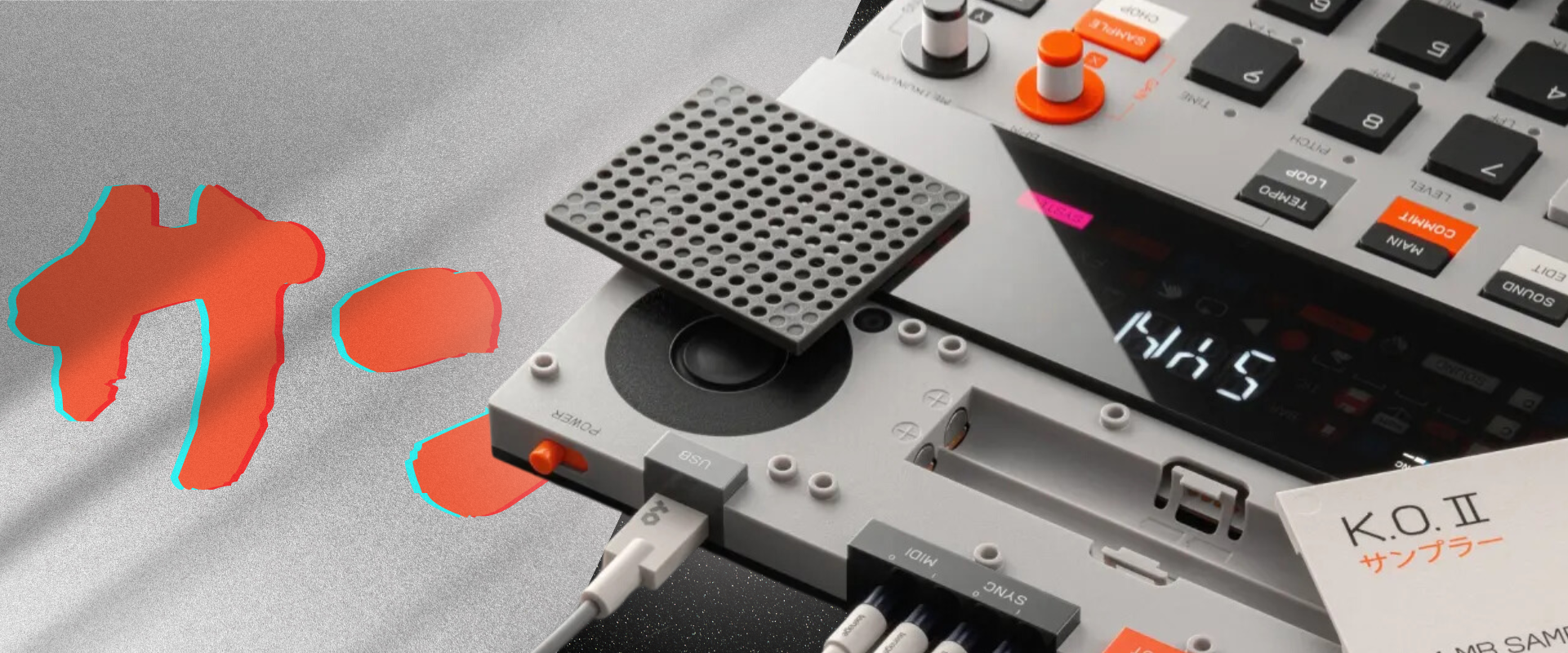 鍵盤楽器 EP-133 K.O. 2 Teenage engineering Teenage Engineering EP–133 K.O. II Sampler & Composer CABLE